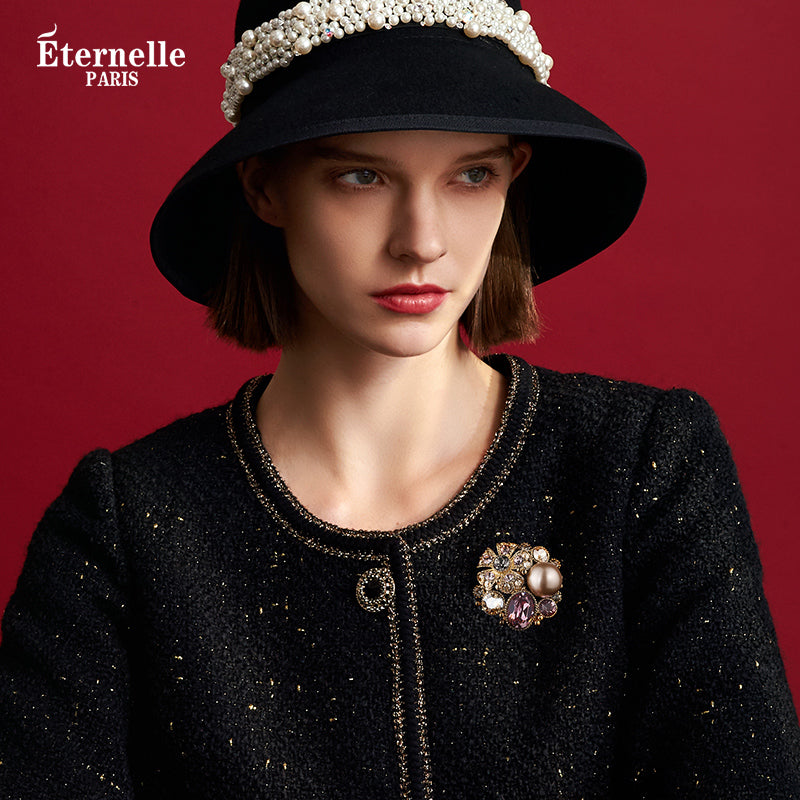 Broche en Cristal Autrichien Fleur - Éternelle Paris