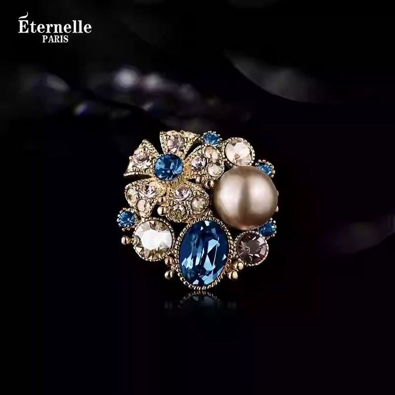 Broche en Cristal Autrichien Fleur - Éternelle Paris