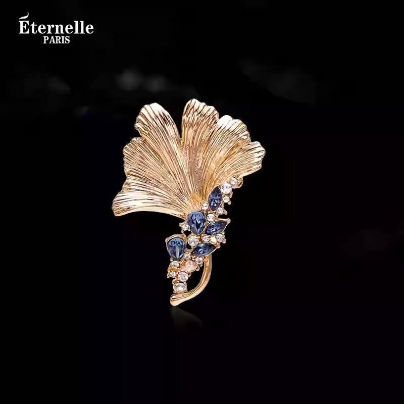 Broche en Feuille de Ginkgo - Éternelle Paris