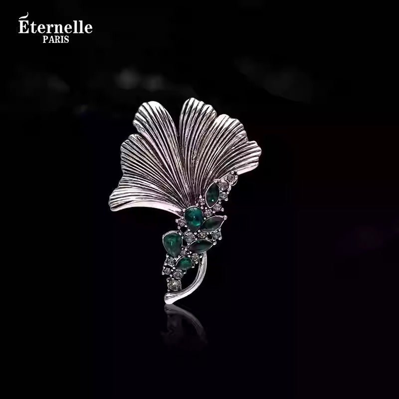 Broche en Feuille de Ginkgo - Éternelle Paris