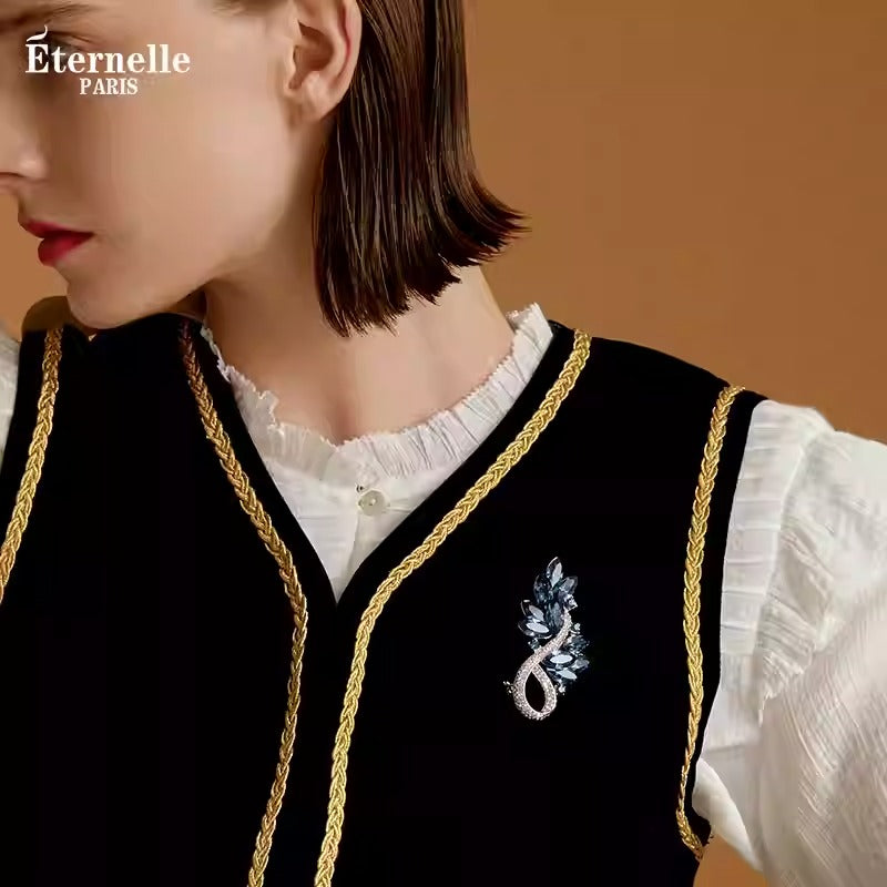 Broche en Cristal Autrichien - Éternelle Paris