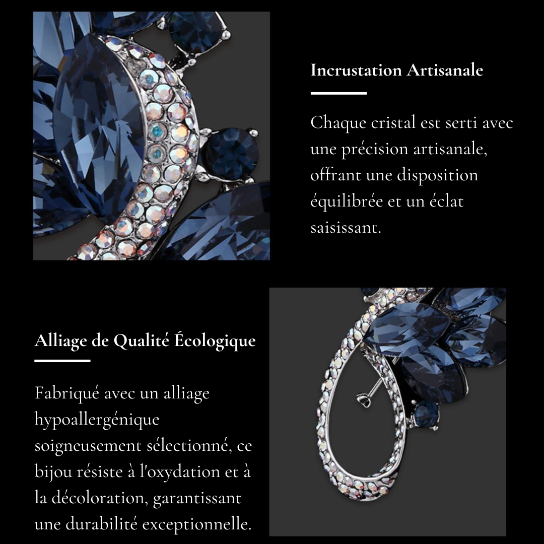 Broche en Cristal Autrichien - Éternelle Paris