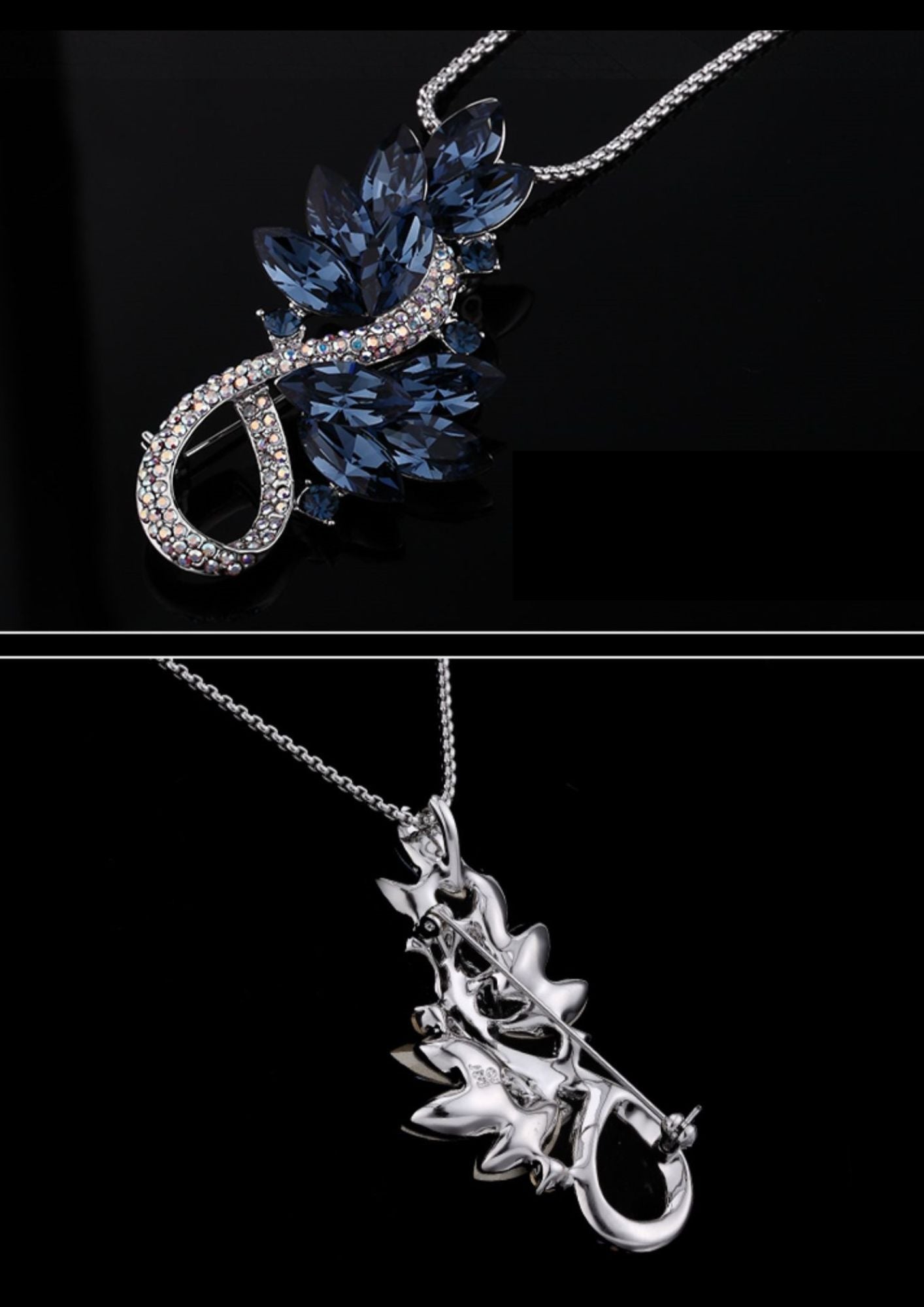 Broche en Cristal Autrichien - Éternelle Paris