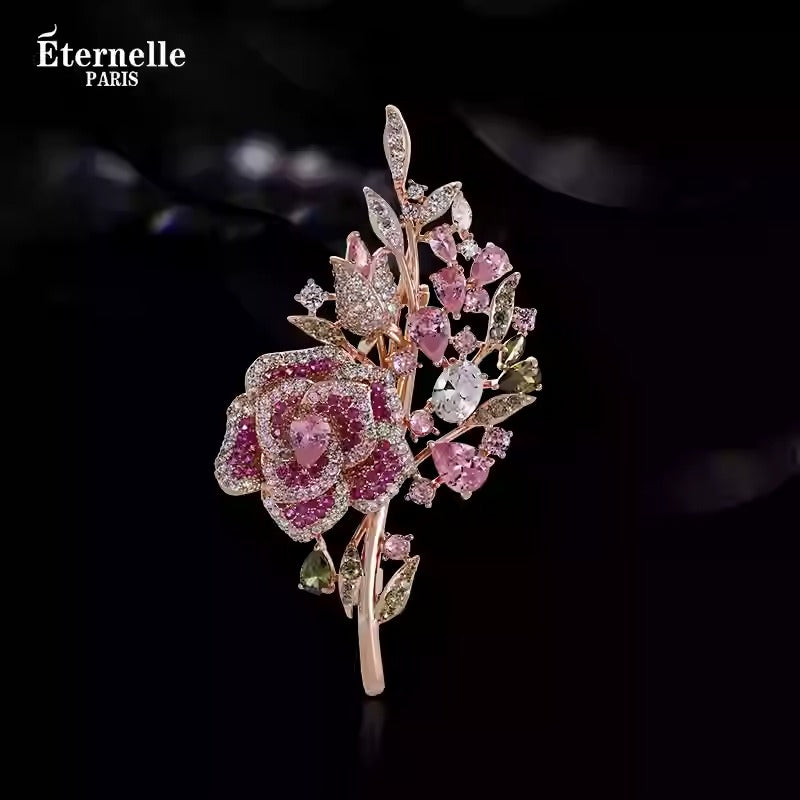 Broche en Forme de Rose - Éternelle Paris