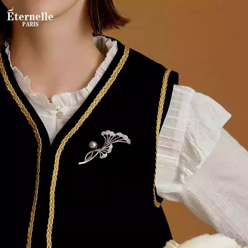 Broche Bohème Avec Perle - Éternelle Paris