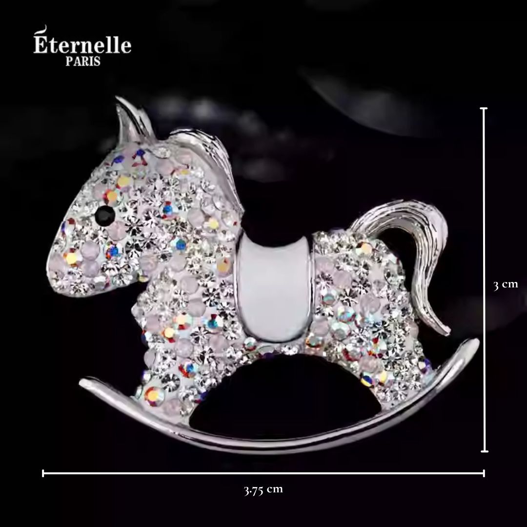 Broche Cheval à Bascule - Éternelle Paris