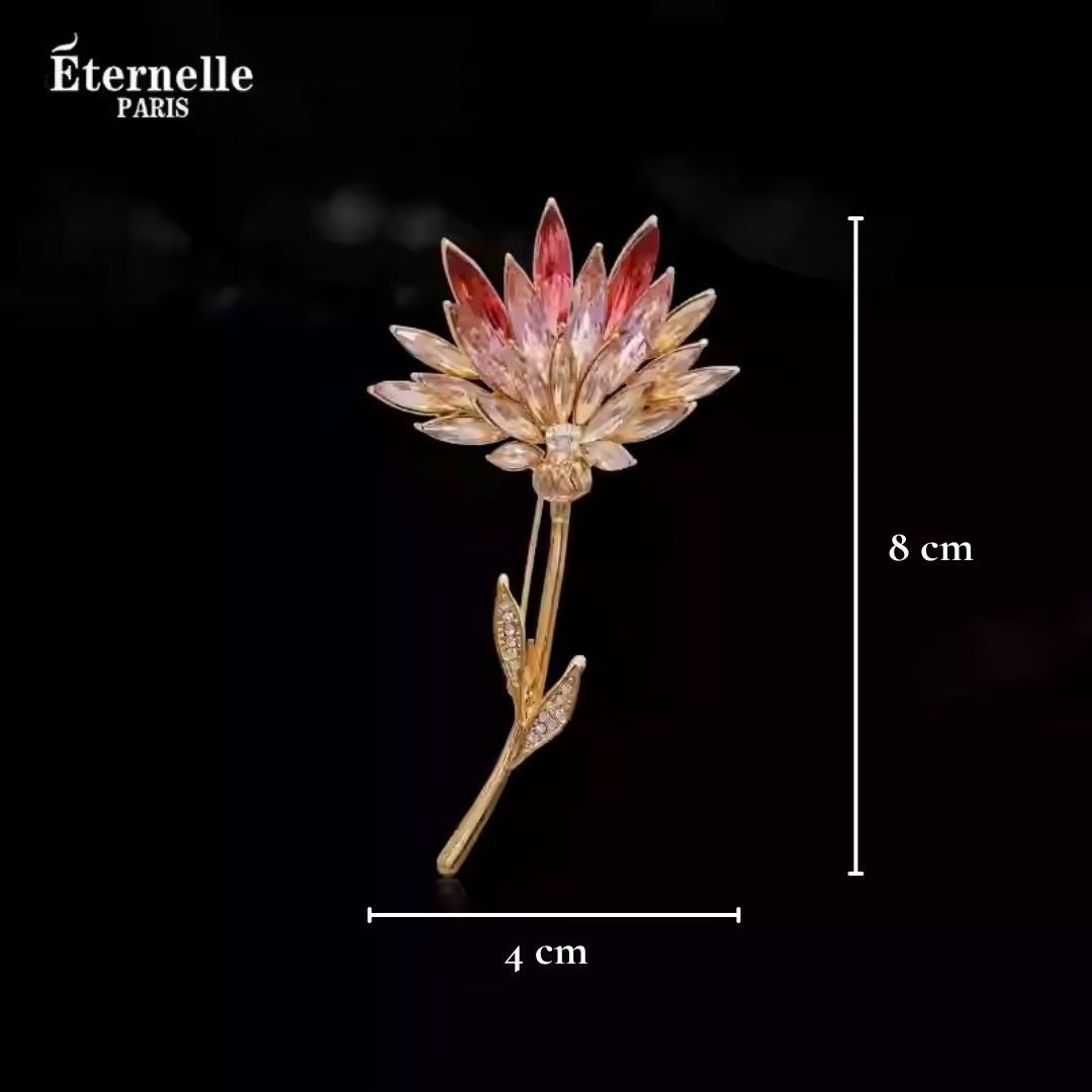 Broche de Fleurs Cristallisées - Éternelle Paris