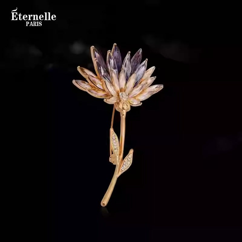 Broche de Fleurs Cristallisées - Éternelle Paris