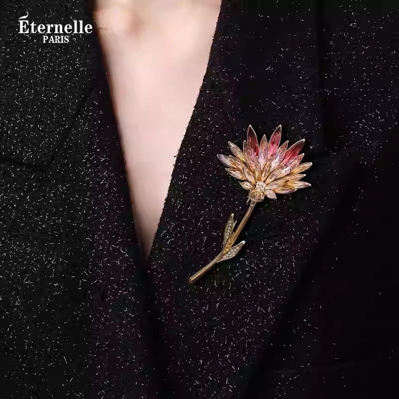 Broche de Fleurs Cristallisées - Éternelle Paris