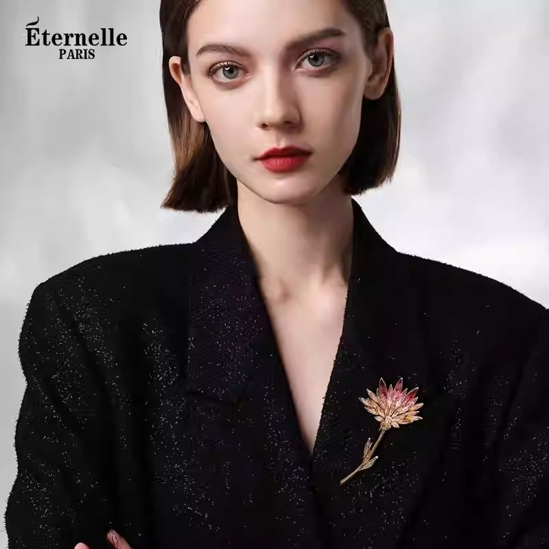 Broche de Fleurs Cristallisées - Éternelle Paris