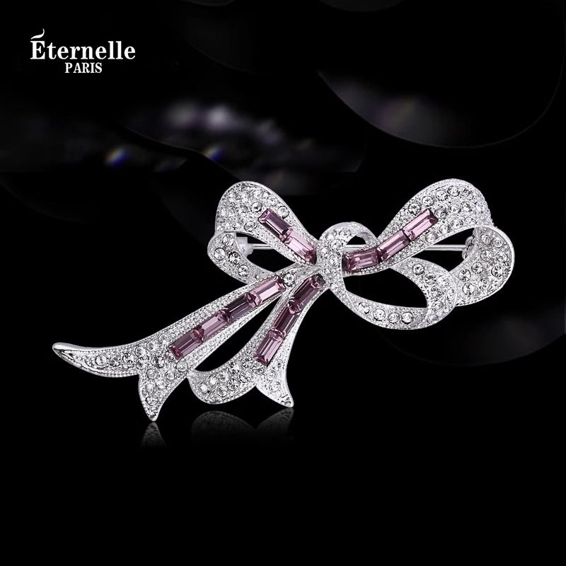 Broche Cristal Ruban - Éternelle Paris