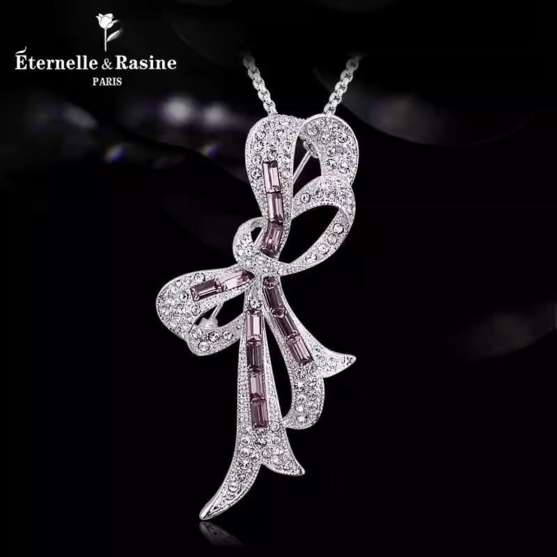 Broche Cristal Ruban - Éternelle Paris
