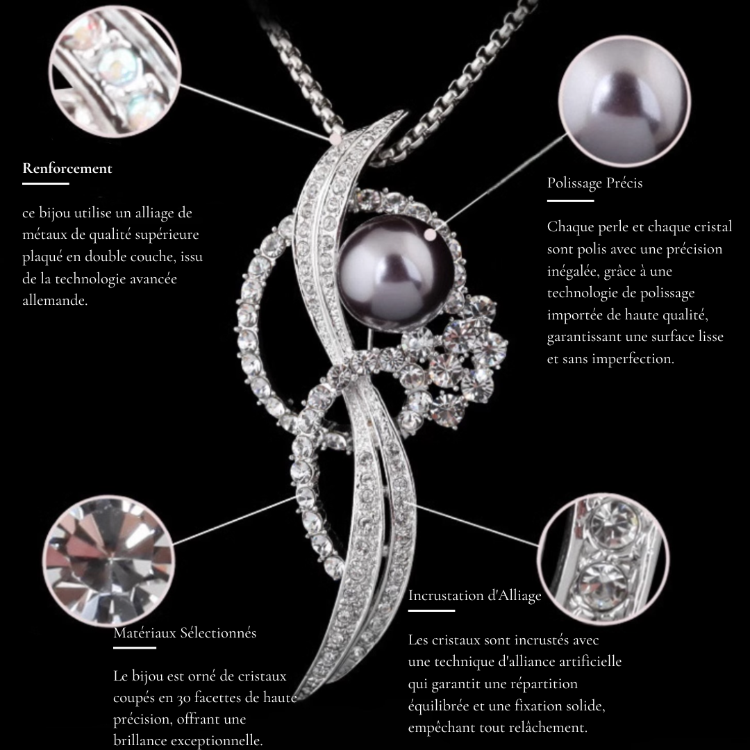 Broche Cristal Design - Éternelle Paris