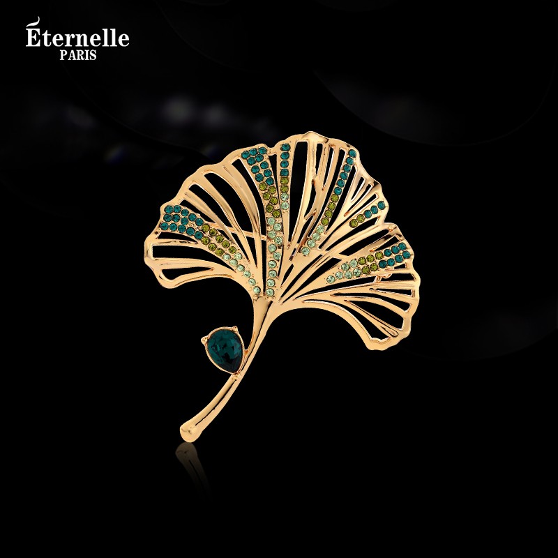 Broche Ginkgo Chic - Éternelle Paris