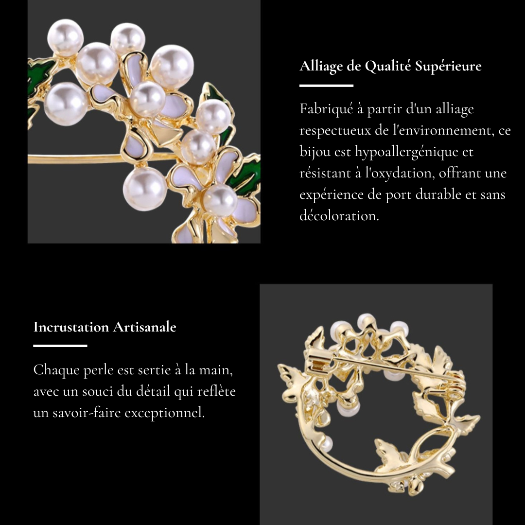 Broche en Fleur d'Or - Éternelle Paris