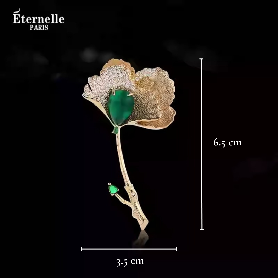 Broche Fleur Bohème Dorée - Éternelle Paris