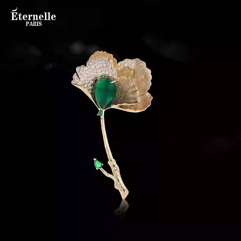 Broche Fleur Bohème Dorée - Éternelle Paris
