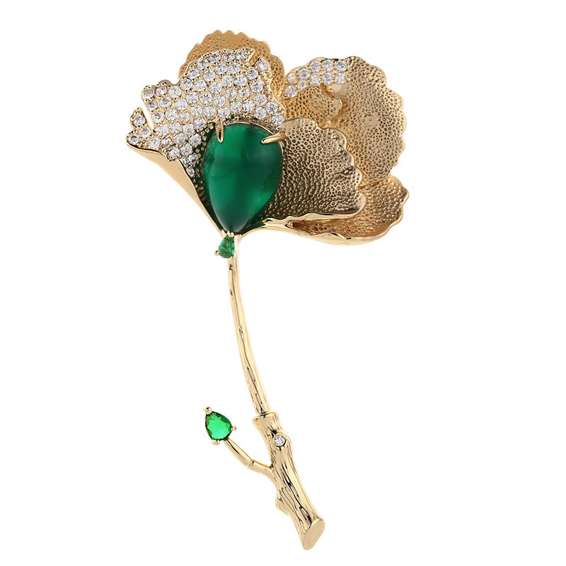 Broche Fleur Bohème Dorée - Éternelle Paris