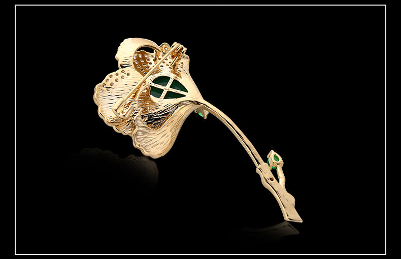 Broche Fleur Bohème Dorée - Éternelle Paris