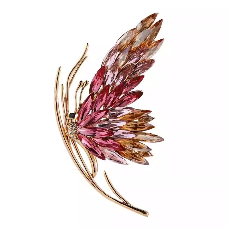 Broche Papillon en Cristal - Éternelle Paris