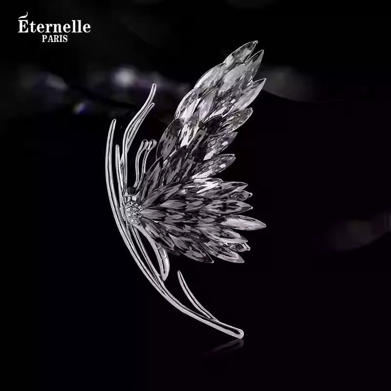Broche Papillon en Cristal - Éternelle Paris
