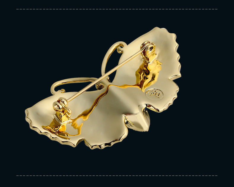 Broche Papillon en Cristal Vintage - Éternelle Paris