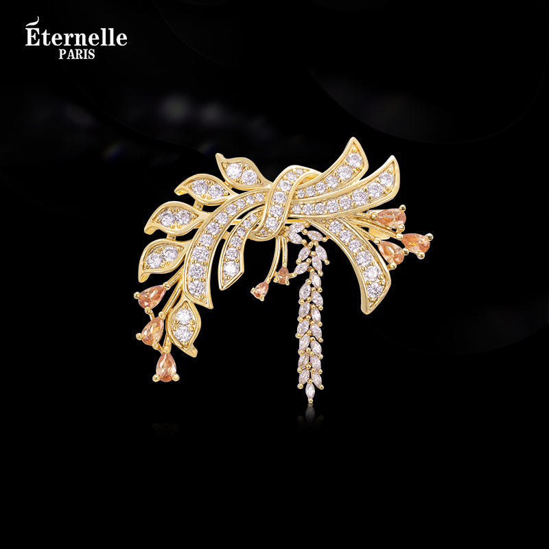 Broche Luxe Épi de Blé - Éternelle Paris