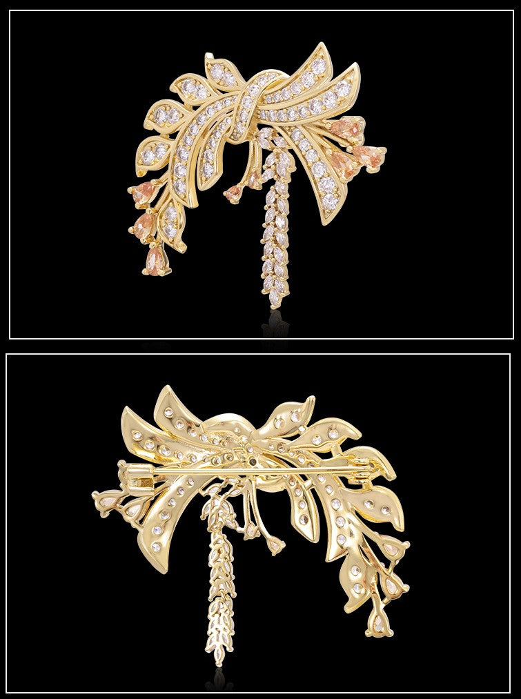 Broche Luxe Épi de Blé - Éternelle Paris