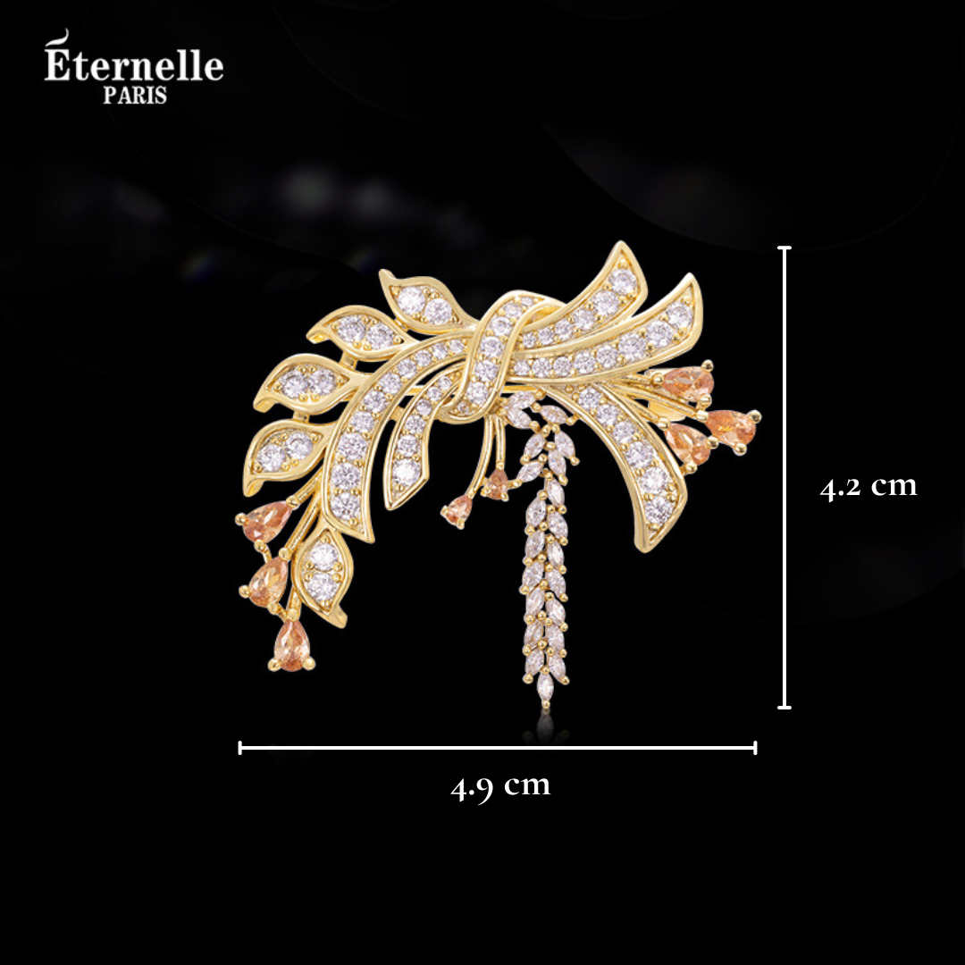 Broche Luxe Épi de Blé - Éternelle Paris