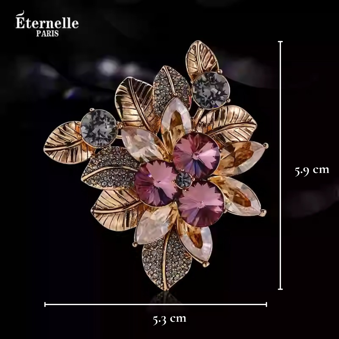 Broche Fleur Rétro - Éternelle Paris
