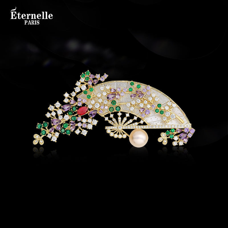 Broche Éventail - Éternelle Paris