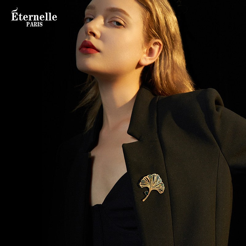 Broche Ginkgo Chic - Éternelle Paris