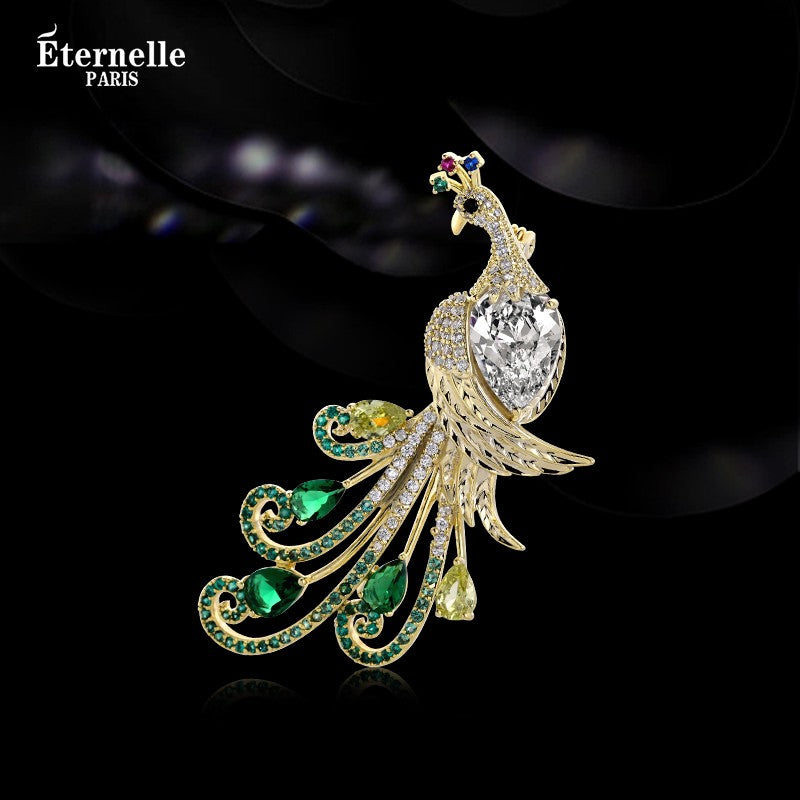 Broche Paon - Éternelle Paris