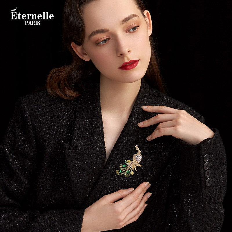 Broche Paon - Éternelle Paris