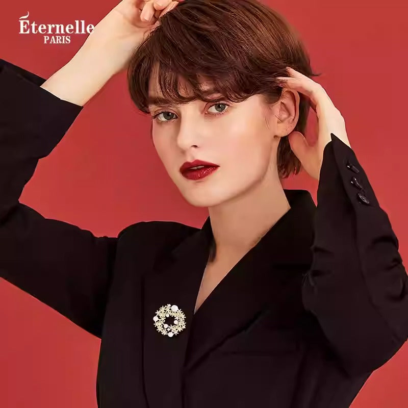 Broche Couronne de Noël - Éternelle Paris
