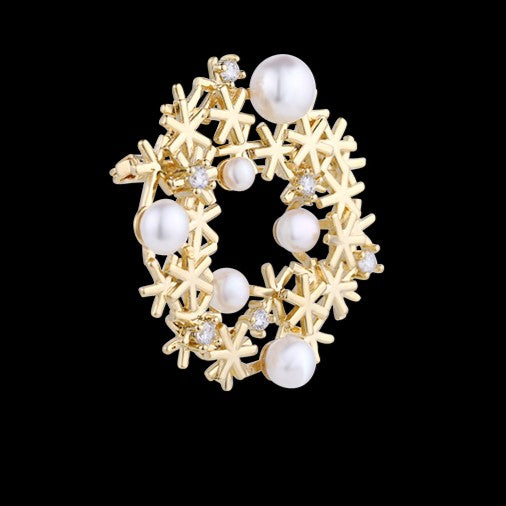 Broche Couronne de Noël - Éternelle Paris