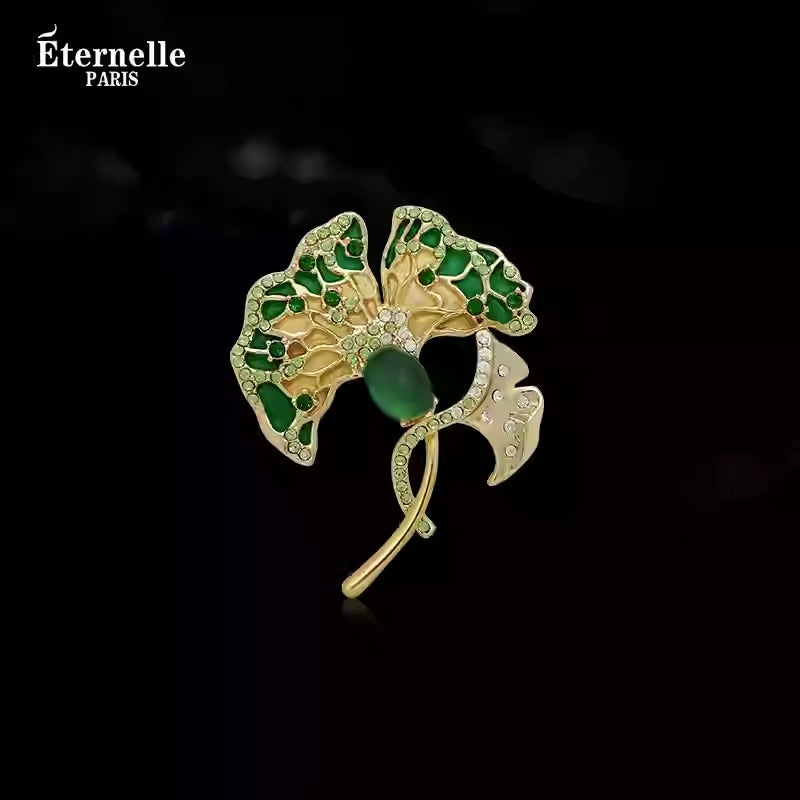 Broche Feuille de Ginkgo - Éternelle Paris