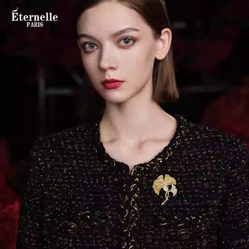 Broche Feuille de Ginkgo - Éternelle Paris