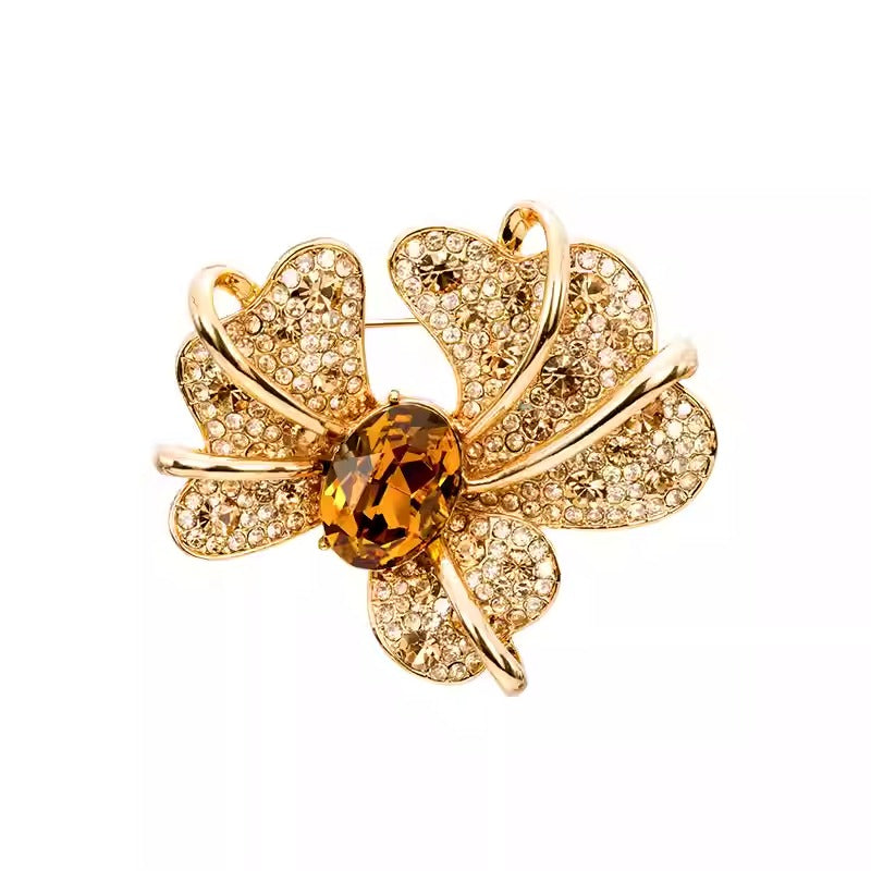 Broche Fleur Dorée - Éternelle Paris