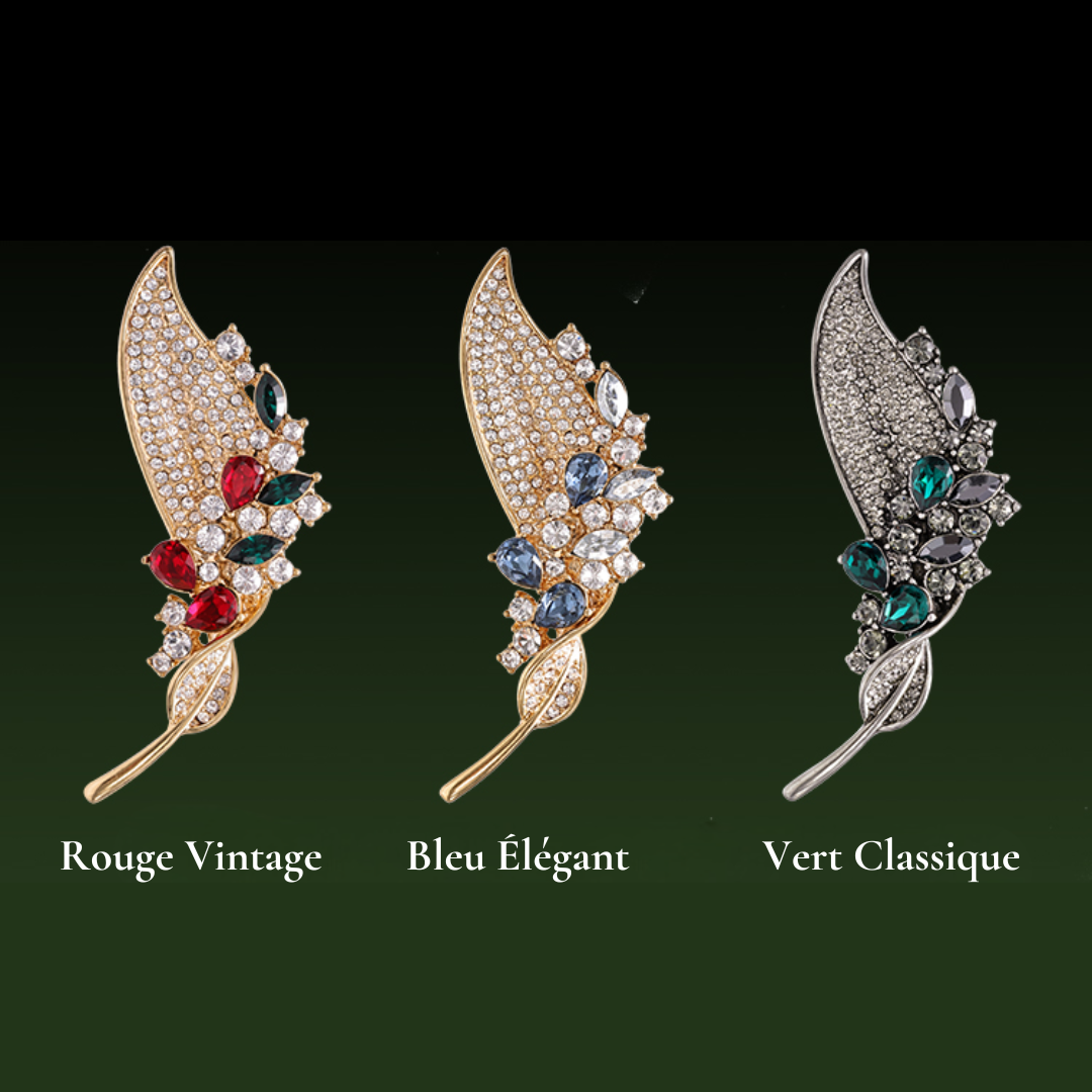 Broche Feuille Dansante - Éternelle Paris