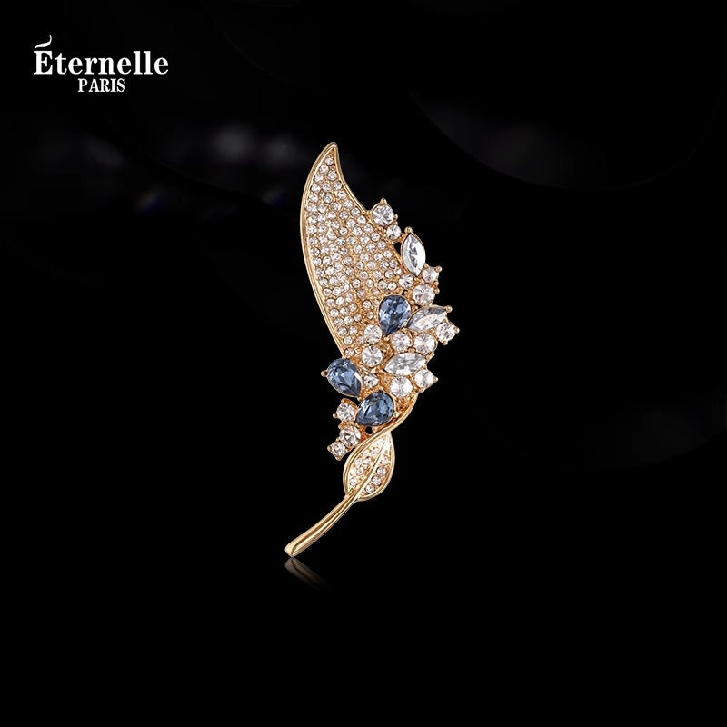 Broche Feuille Dansante - Éternelle Paris