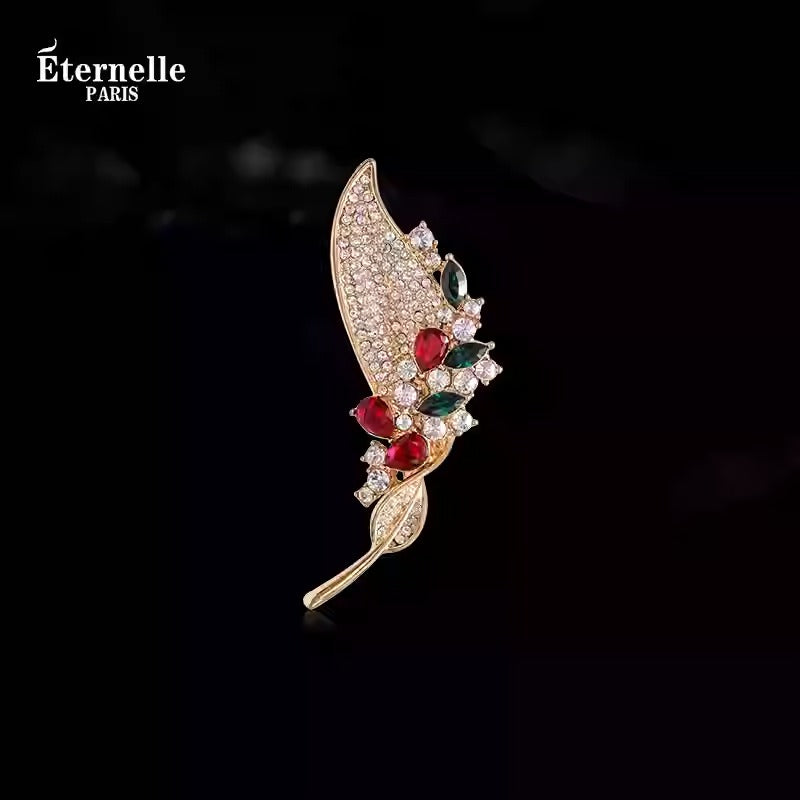 Broche Feuille Dansante - Éternelle Paris