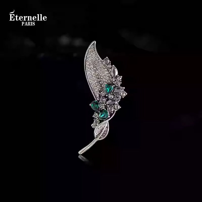 Broche Feuille Dansante - Éternelle Paris