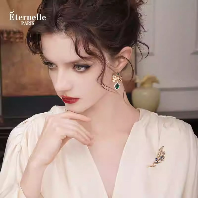 Broche Feuille Dansante - Éternelle Paris