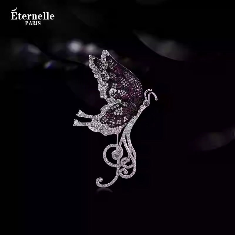 Élégante Broche Papillon - Éternelle Paris
