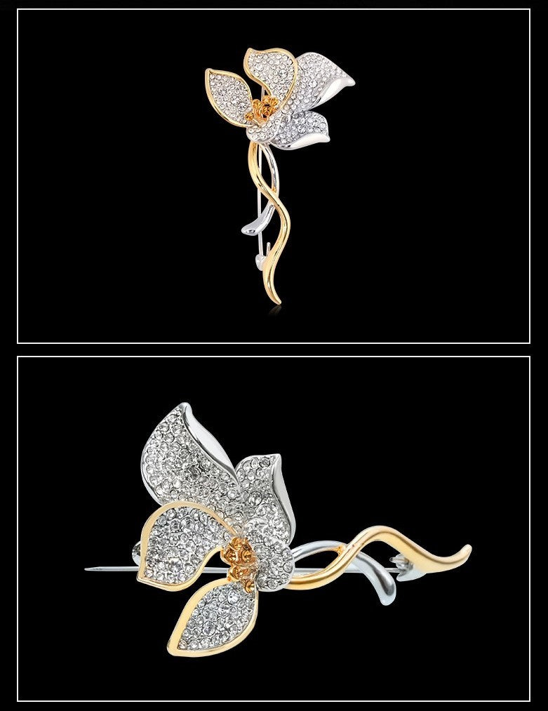 Broche en Fleur Dorée - Éternelle Paris