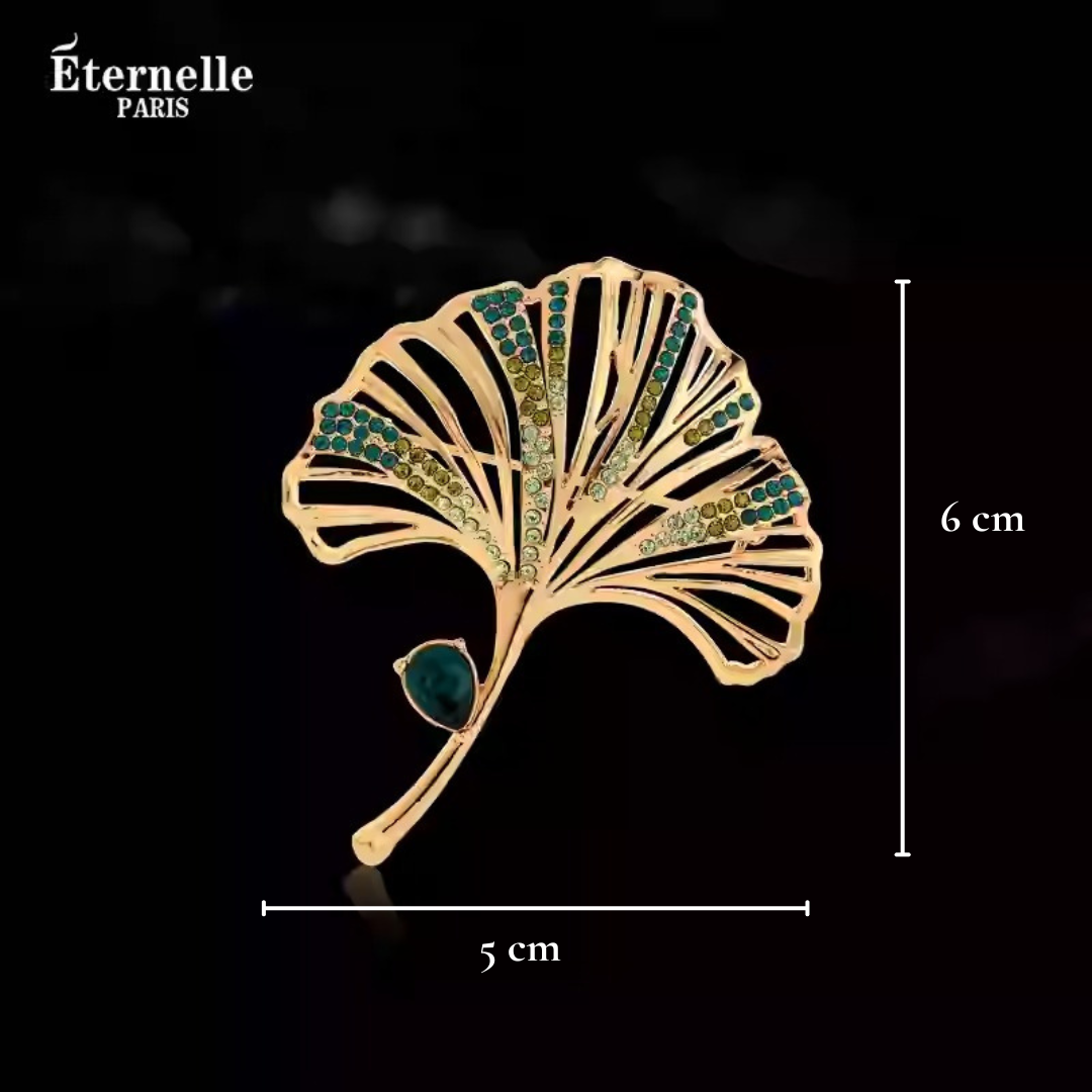 Broche Ginkgo Chic - Éternelle Paris