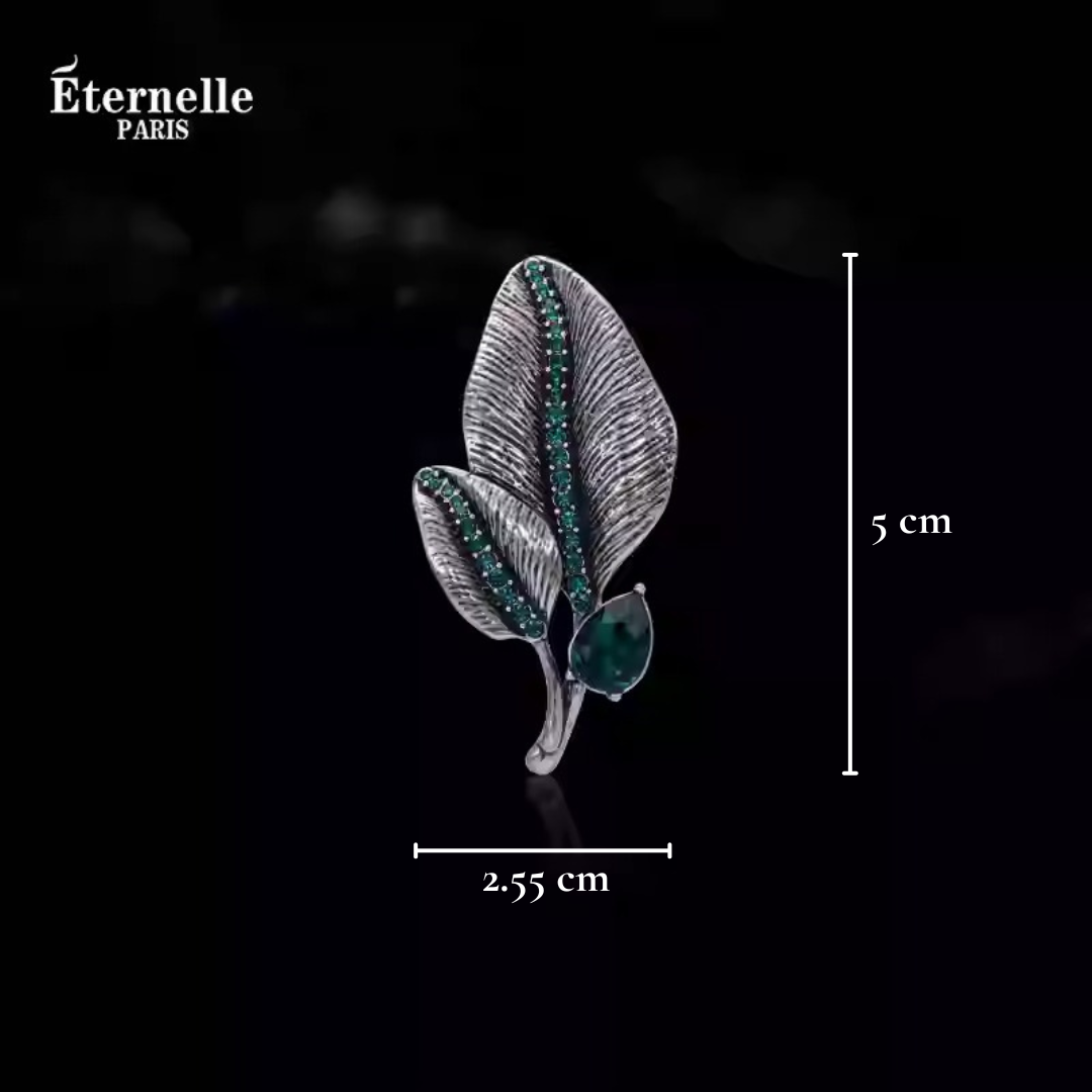 Broche Feuille Vintage - Éternelle Paris