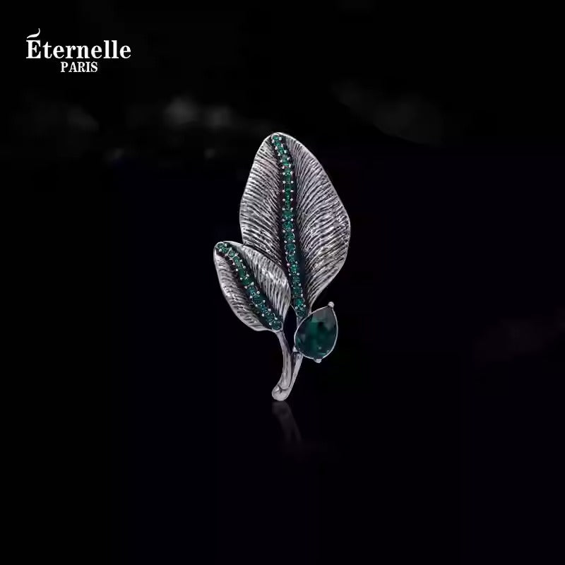 Broche Feuille Vintage - Éternelle Paris