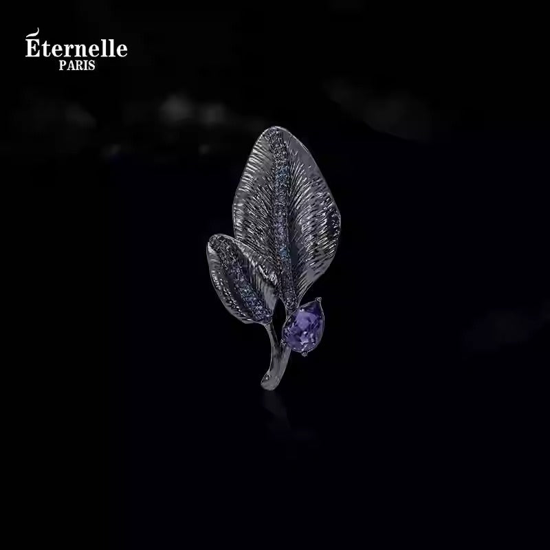 Broche Feuille Vintage - Éternelle Paris